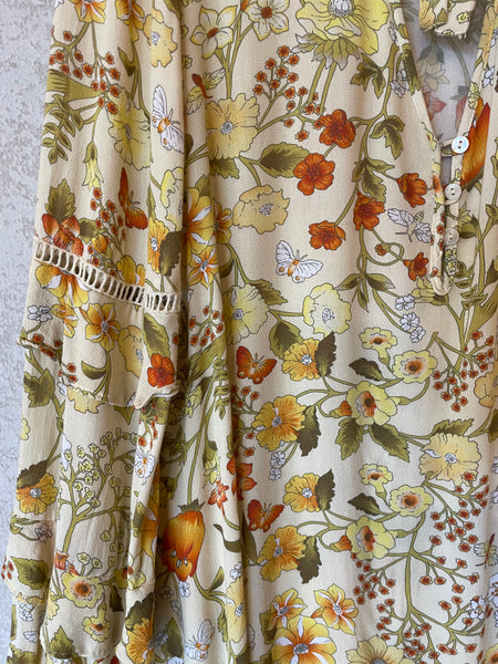 Spell Sayulita Sunflower Blouse - Size M